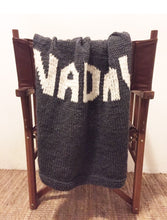 Personalized Chunky Hand Knit Blanket