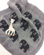 Knitted Animal Crib Blanket