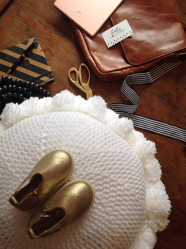 Crochet Soleil Pom Pom Cushion