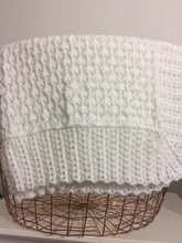Pure Wool Baby Shawl - White