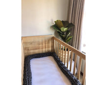 Hand Knit Cot Bumper