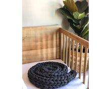 Hand Knit Cot Bumper