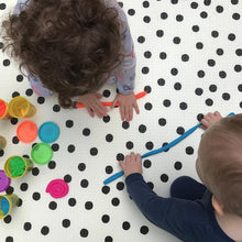 Moroccan Rug/ Grey Stripe Play Mat