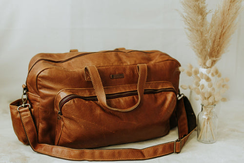 Daily XL Leather Nappy Bag