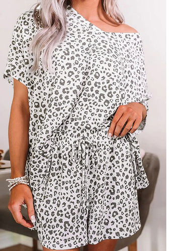 Mornings With You Animal Print Lounge Set