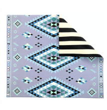 Blue Moroccan Rug/ Stripe Play Mat