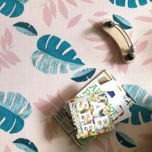 Pink Leaf/Geo Play Mat