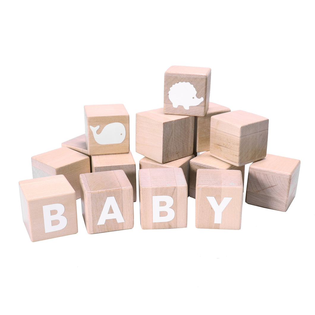 Wooden Alphabet Blocks Baby Couture