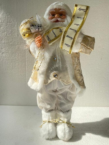46 CM WHITE FUR SANTA