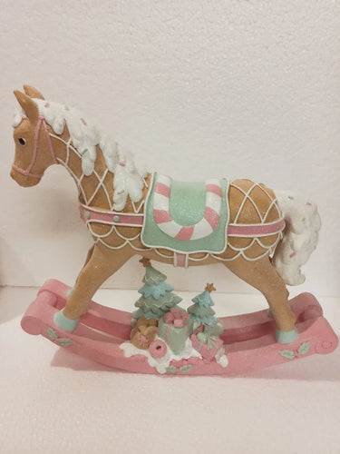 GINGERBREAD ROCKING HORSE