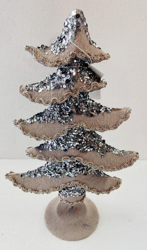 SILVER PINK GLITTER TREE