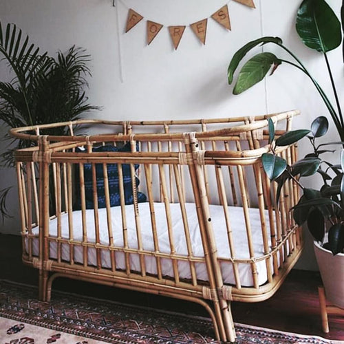 Rattan Cot