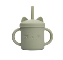 Kitty Straw Silicone Baby Cup