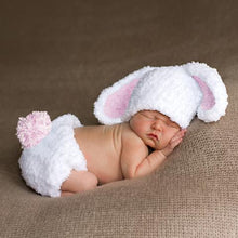 Bunny Baby Hat and Diaper Cover Set