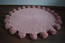 Crochet Pom Pom Rug