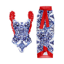 Meet Me in Capri Frill One Piece