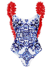 Meet Me in Capri Frill One Piece