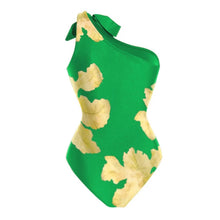 Green Lily Tie One Shoulder