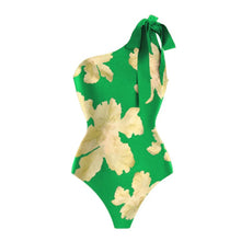 Green Lily Tie One Shoulder