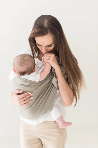 Taupe Linen Ring Sling - Single Layer