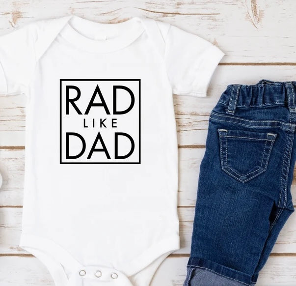 ‘Rad Like Dad’ Onesie