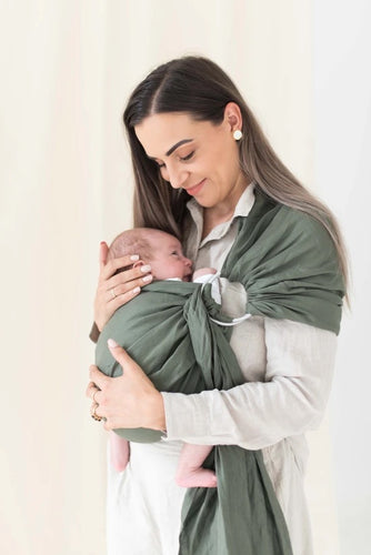 Moss Single Linen Ring Sling