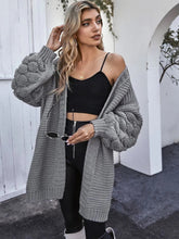 Grey Round Knit Oversized Jersey