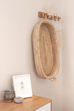 Ko-coon Changing basket Timeless collection - LEATHER handles - with cotton changing mat (45X75cm)