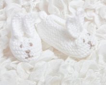 Hand Knit Easter Bunny Romper & Booties Gift Set