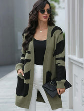 Pocket Extra Length Cardigan - Sage