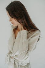 Heather Linen Shirt - Natural Linen