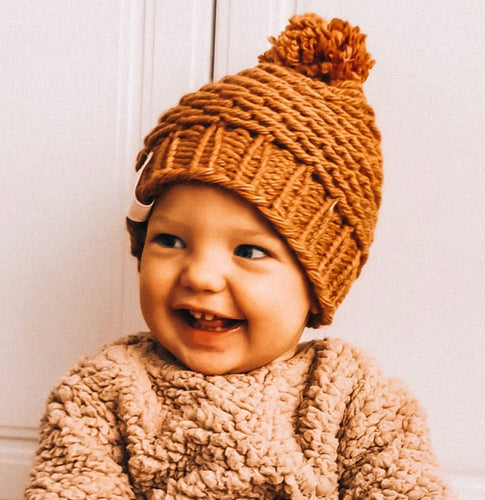 Hand Knit Baby Beanie