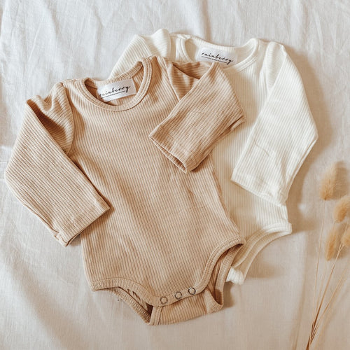 Long Sleeve Ribbed Onesie