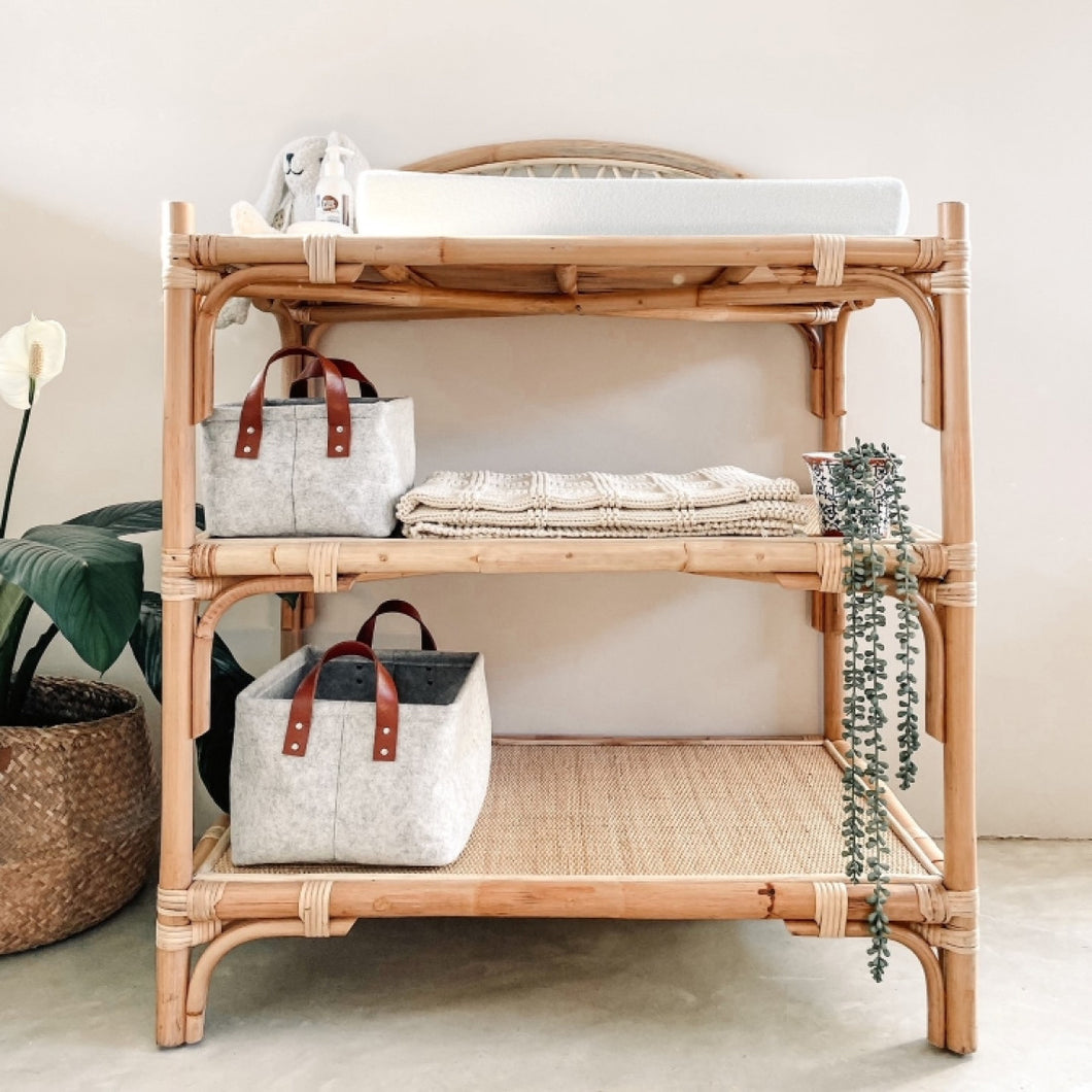 Rattan Baby Changing Station