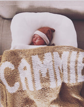 Personalized Chunky Hand Knit Blanket