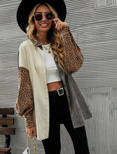 Corduroy Leopard Shacket Jacket - Grey