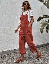 Suspender Jumpsuit - Burnt Orange