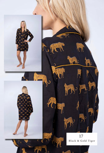 Black and Gold Tiger Sleepshirt