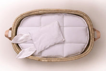 Ko-coon Changing basket Timeless collection - LEATHER handles - with cotton changing mat (45X75cm)