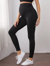 Evelyn Rouged Wide Band Maternity Leggings