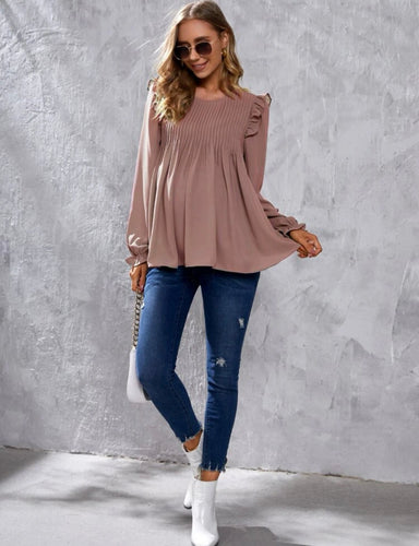 Maternity Bishop Sleeve Blouse