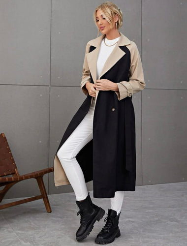 Two Tone Trench Coat