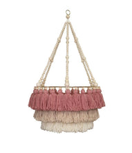 Handmade 3-Tiered Tassel Chandelier