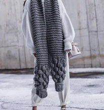 Bobble Knit Oversized Scarf