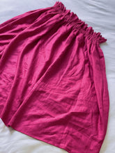 Pure Linen Paperbag Dress