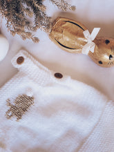 Hand Knit Easter Bunny Romper & Booties Gift Set