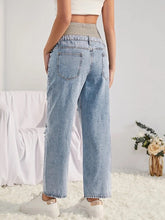 Indiana Cut Out Frayed Maternity Jeans