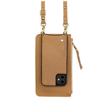 100% Pebble Leather Crossbody Cellphone Case & Pouch