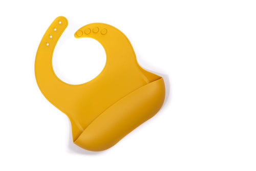 Silicone Bucket Bib - Honey