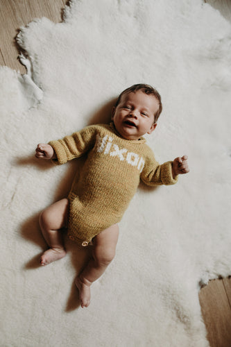 The Coming Home Name Romper - Long Sleeve